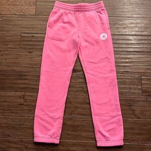 Converse All Star Pink Fleece Lined Joggers/ Sweatpants Size L